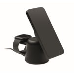 Base de carga para telemóvel e relógio Apple®, suporte para telemóvel cor preto quarta vista