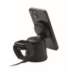 Base de carga para telemóvel e relógio Apple®, suporte para telemóvel cor preto quinta vista