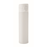 Garrafa antifugas de aço inoxidável com abertura a pressão 300 ml cor branco
