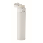 Garrafa antifugas de aço inoxidável com abertura a pressão 300 ml cor branco segunda vista
