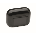 Auriculares sem fios com estojo de ecrã táctil cor preto terceira vista