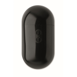 Auriculares sem fios com estojo de ecrã táctil cor preto