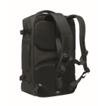 Mochila ideal para viagens, com múltiplos compartimentos cor preto segunda vista