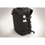 Mochila ideal para viagens, com múltiplos compartimentos cor preto vista fotografia sétima vista