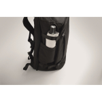 Mochila ideal para viagens, com múltiplos compartimentos cor preto vista fotografia oitava vista
