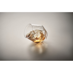 Copo pequeno de forma geométrica especial para licores 300 ml cor transparente vista fotografia quinta vista