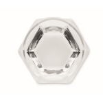 Copo pequeno de forma geométrica especial para licores 300 ml cor transparente oitava vista