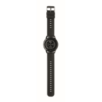 Smartwatch sem fios à prova de água com pulseira de silicone cor preto