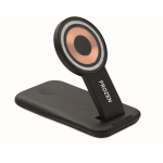 Base de carga 3 em 1 com suporte para telemóvel adequado para Apple® cor preto vista principal