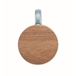 Caneca original de vidro estriado, tampa de madeira de acácia 300 ml cor azul transparente sétima vista