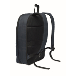 Mochila para portátil de rPET e PU com manga para bagagem 16'' cor azul quarta vista