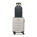 Mochila para portátil de rPET e PU com manga para bagagem 16'' cor azul