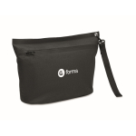 Bolsa de rPET para documentos com tira e resistente à água cor preto vista principal