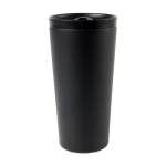 Copo térmico de aço reciclado com isolamento a vácuo 500ml cor preto