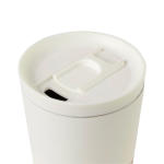 Copo térmico de aço reciclado com isolamento a vácuo 500ml cor branco segunda vista