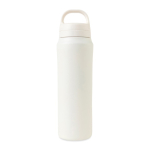 Garrafa de água em aço inoxidável reciclado com tampa dupla 470ml cor branco