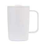 Caneca térmica de aço inoxidável reciclado para café ou chá 450ml cor branco