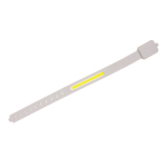 Luz de circulação LED recarregável em plástico reciclado 400 mAh cor cinzento segunda vista