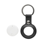 Porta-chaves localizador ecológico compatível com Apple e Android cor branco quinta vista