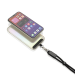 Fita para telemóvel em RPET com cabo USB-C e carga rápida 60W cor preto quarta vista