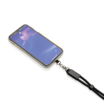 Fita para telemóvel em RPET com cabo USB-C e carga rápida 60W cor preto quinta vista