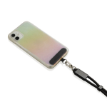 Fita para telemóvel em RPET com cabo USB-C e carga rápida 60W cor preto sexta vista