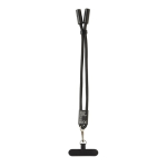 Fita para telemóvel em RPET com cabo USB-C e carga rápida 60W cor preto oitava vista