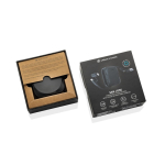 Suporte para telemóvel com cabo retrátil 100cm e carga rápida 100W cor preto vista com caixa