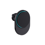 Suporte magnético de carro para telemóvel com carga sem fios 15W cor preto