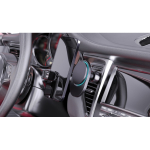 Suporte magnético de carro para telemóvel com carga sem fios 15W cor preto vista de ambiente