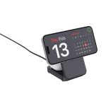 Carregador magnético sem fios 3 em 1 em plástico reciclado 15W cor preto quarta vista