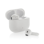 Auriculares reciclados com microfone de carregamento rápido BT 6.0 cor branco
