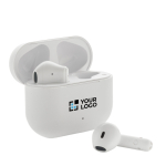 Auriculares reciclados com microfone de carregamento rápido BT 6.0 cor branco vista principal