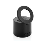 Coluna em ABS reciclado com suporte para telemóvel e subwoofer 3W cor preto