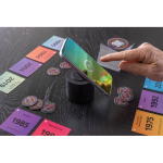 Coluna em ABS reciclado com suporte para telemóvel e subwoofer 3W cor preto vista de ambiente 2