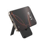 Powerbank 5 em 1 com cabos de carregamento e suporte 5.000 mAh cor preto quarta vista