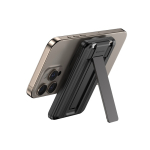 Powerbank 5 em 1 com cabos de carregamento e suporte 5.000 mAh cor preto quinta vista