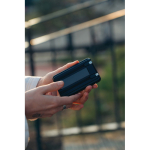 Powerbank 5 em 1 com cabos de carregamento e suporte 5.000 mAh cor preto