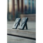 Powerbank 5 em 1 com cabos de carregamento e suporte 5.000 mAh cor preto