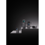 Powerbank de alumínio, carregamento múltiplo e ecrã HQ 20.000 mAh cor cinzento vista de ambiente 2