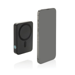 Powerbank de bolso em ABS reciclado com indicador de carga 10.000 mAh cor preto segunda vista