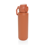 Garrafa desportiva em aço reciclado com tampa antiderrame 600 ml cor cor-de-laranja
