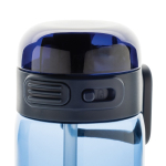 Garrafa desportiva em RPET com tampa antiderrame e palhinha 800 ml cor azul-marinho sexta vista