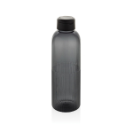 Garrafa de RPET com pega e design ondulado com asa 750 ml cor preto