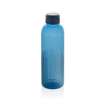 Garrafa de RPET com pega e design ondulado com asa 750 ml cor azul-marinho