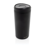 Copo térmico take away ecológico com tampa de clique 400 ml Avira Alix cor preto