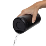 Copo térmico take away ecológico com tampa de clique 400 ml Avira Alix cor preto sexta vista