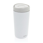 Copo térmico take away ecológico com tampa de clique 400 ml Avira Alix cor branco