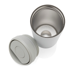 Copo térmico take away ecológico com tampa de clique 400 ml Avira Alix cor branco quinta vista