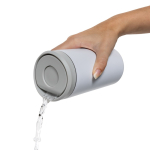 Copo térmico take away ecológico com tampa de clique 400 ml Avira Alix cor branco sexta vista